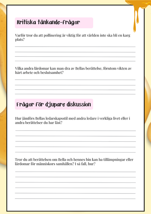 Bella räddar dagen - Läsförståelse - Åk 3 - 6