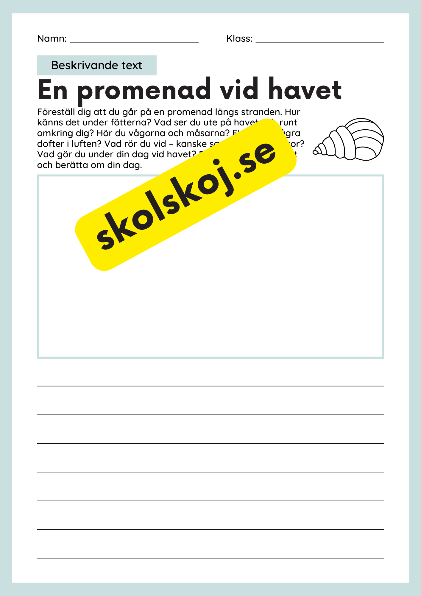 Beskrivande text - Tema promenader