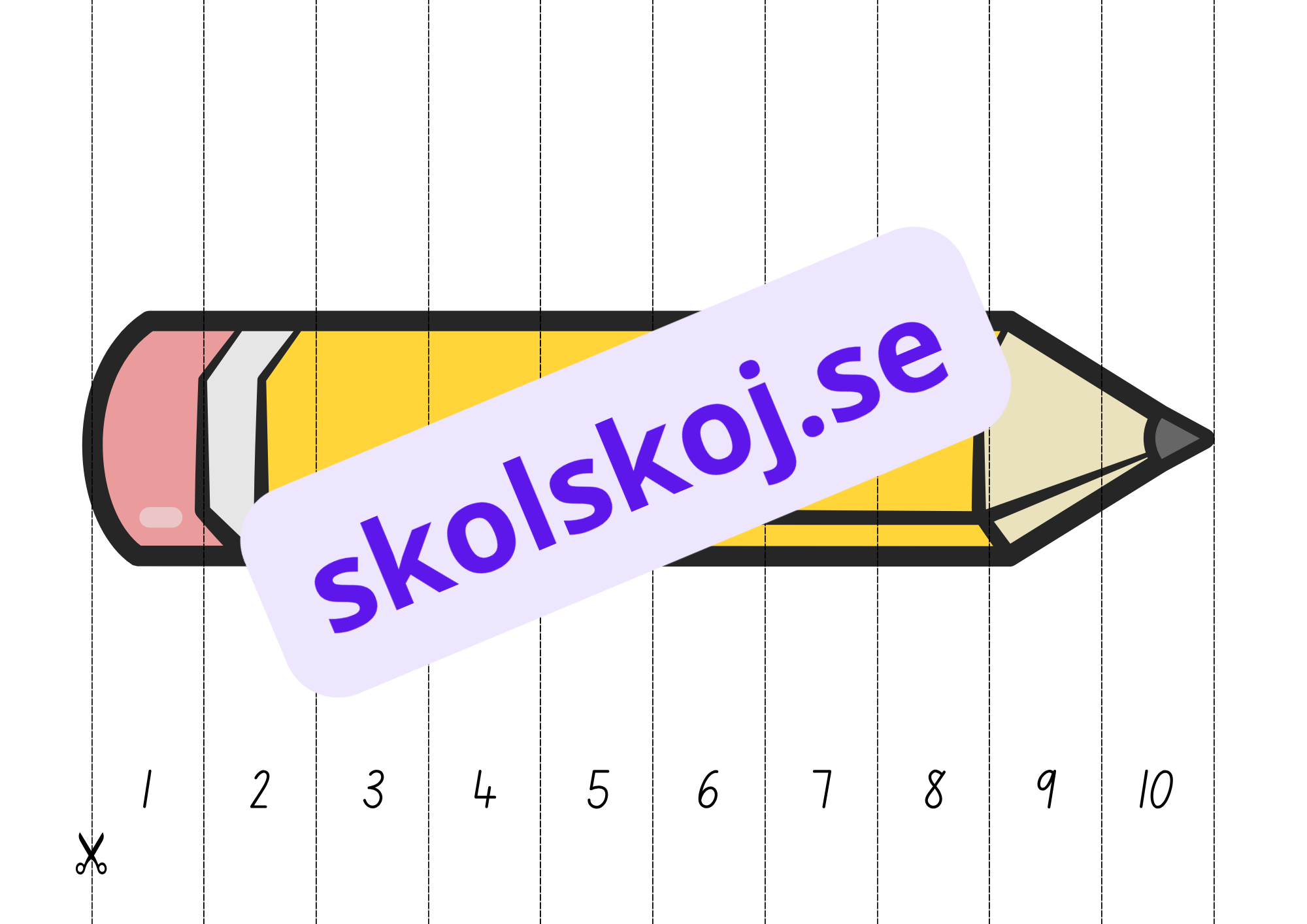 Sifferpussel - Lär dig 1 till 10 på ett roligt sätt