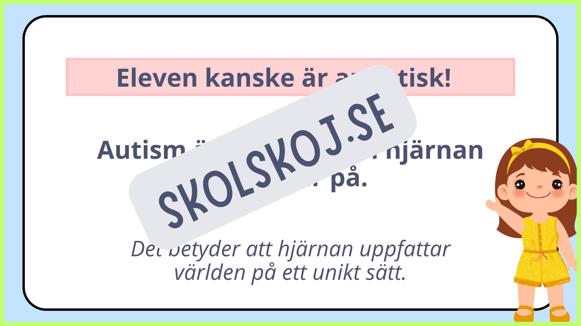 Vad är autism - Presentation
