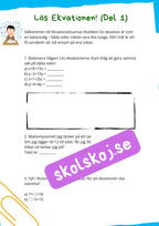 Algebraövningar - Årskurs 7 - 9