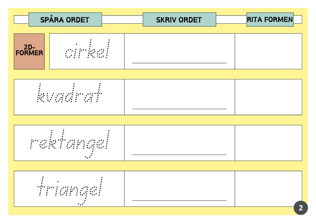 Lär dig om 3D-former