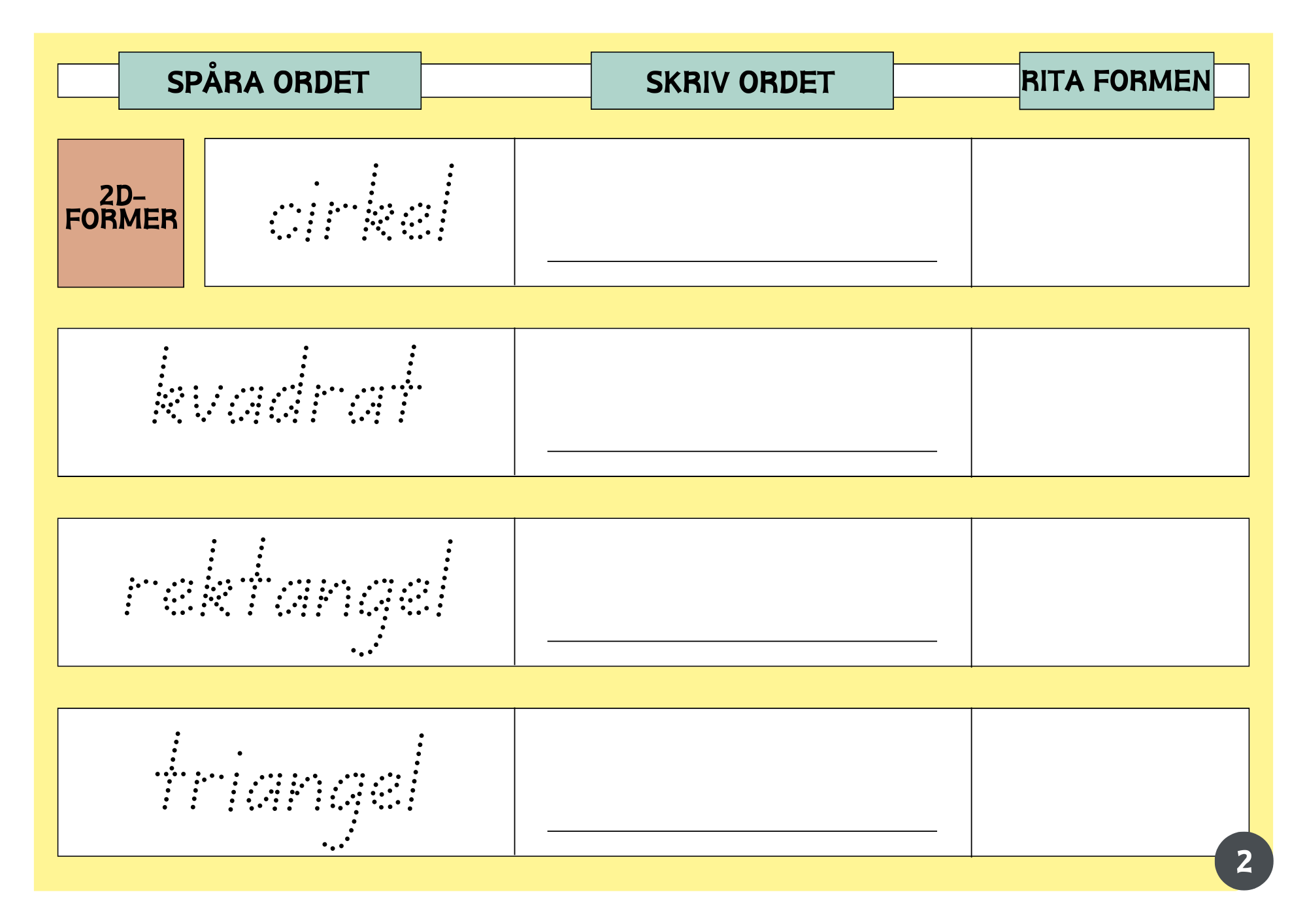 Lär dig om 3D-former