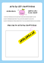 Mina fruktfigurer + tärning