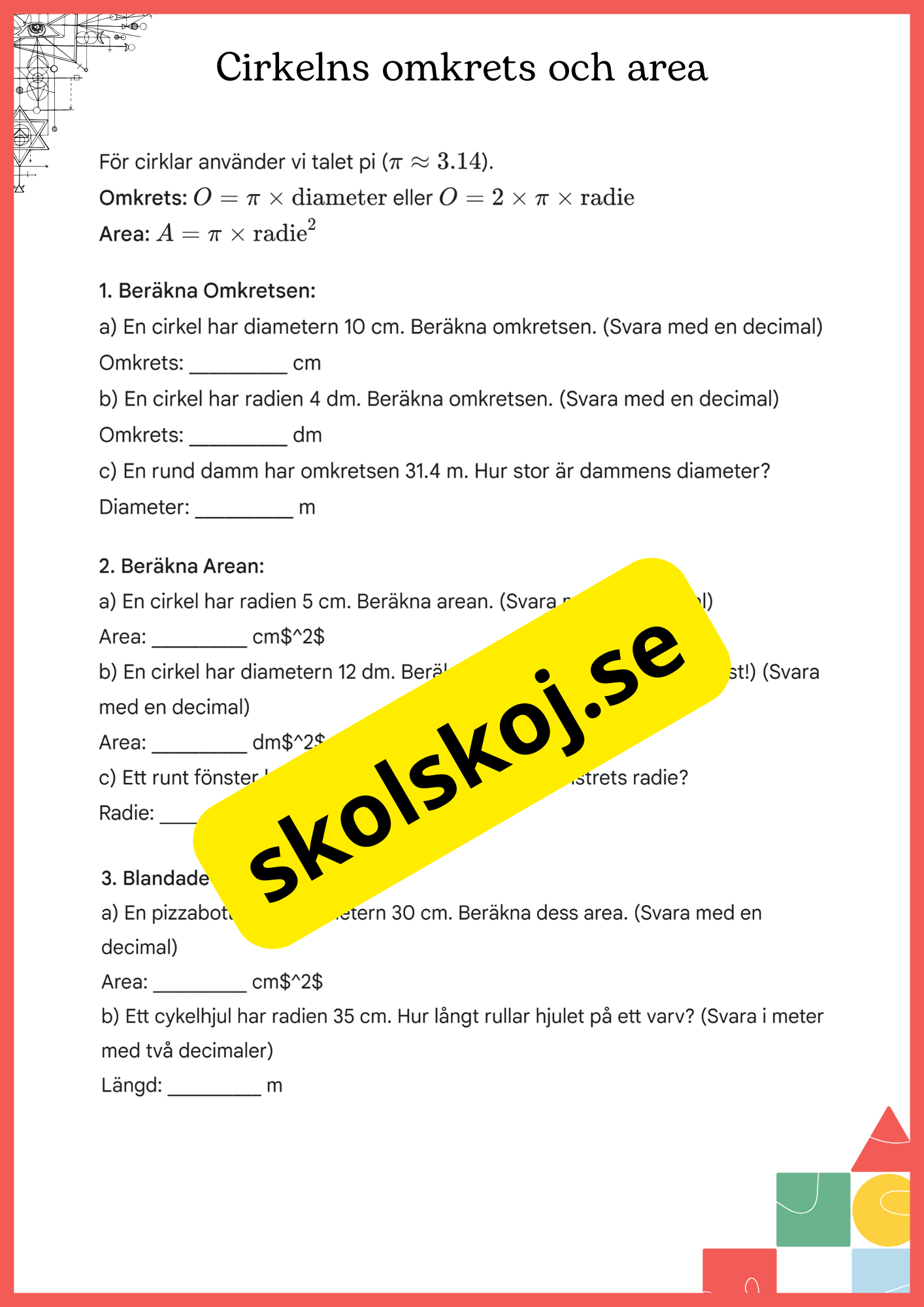 Geometrikollen - Årskurs 7 - 9