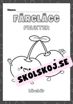 Färglägg frukter - Häfte