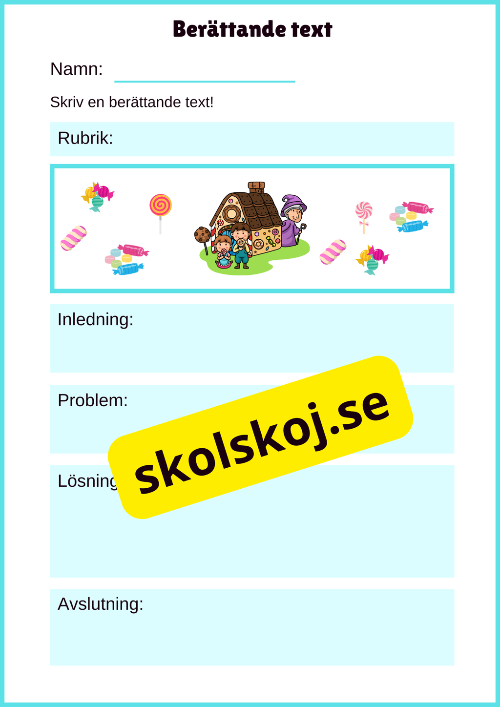 Skriv en berättande text - Häfte