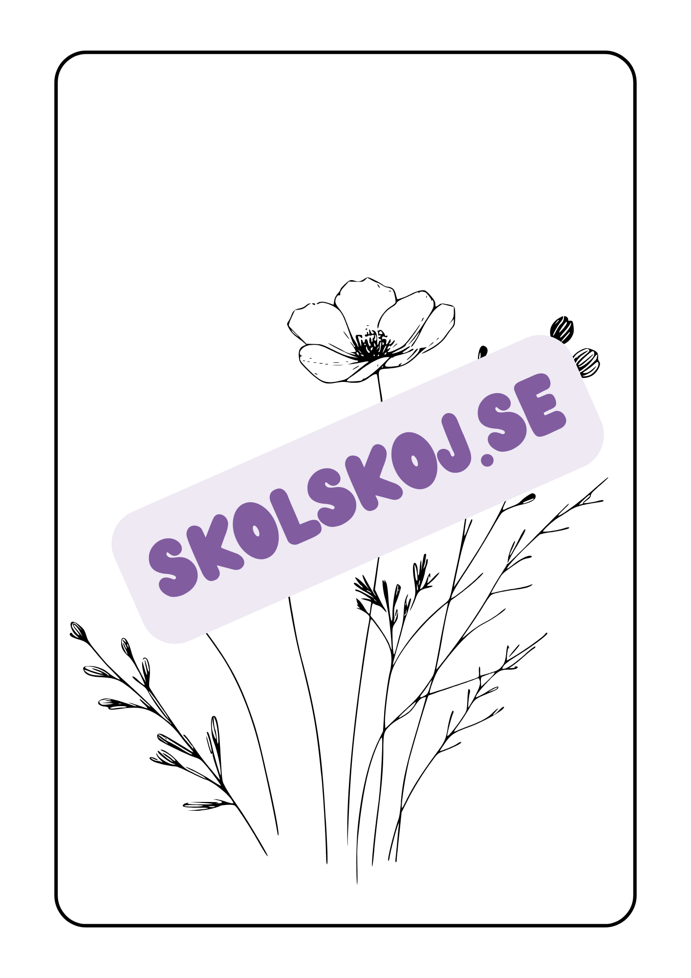 Blommor - Målarbok