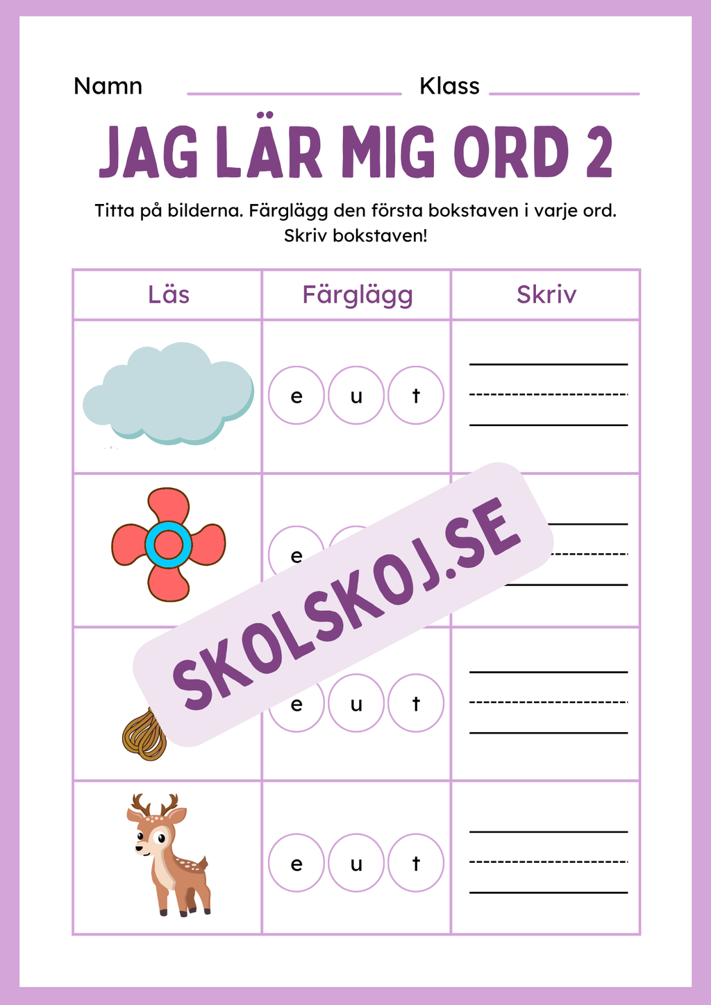 Jag lär mig ord 2 - Häfte