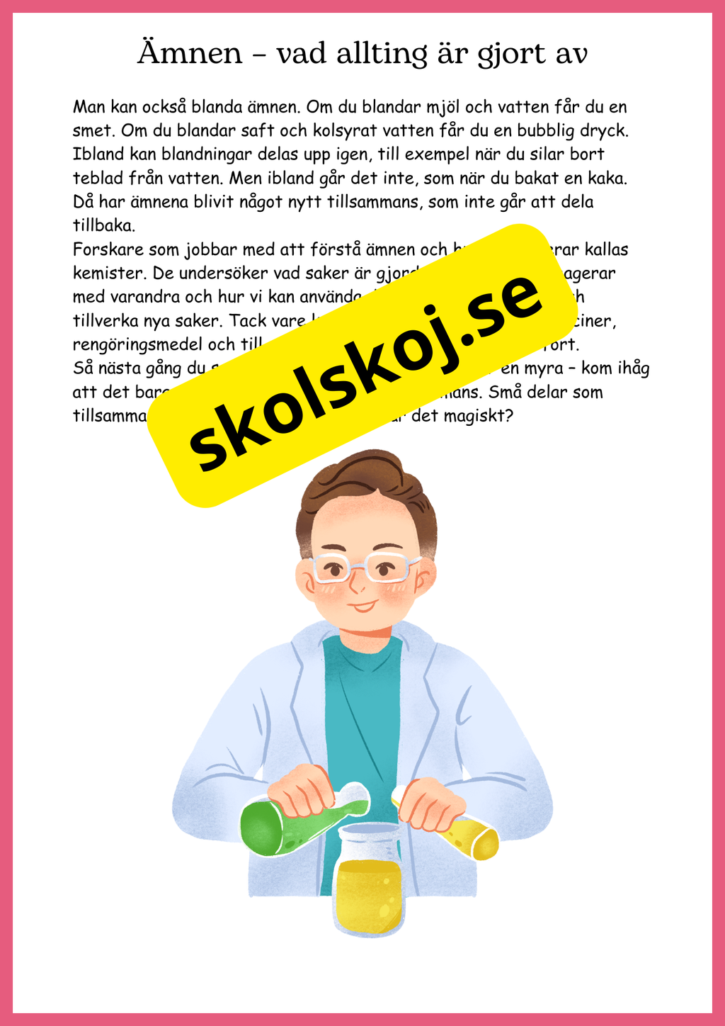 Ämnen överallt - Årskurs 4 - 6