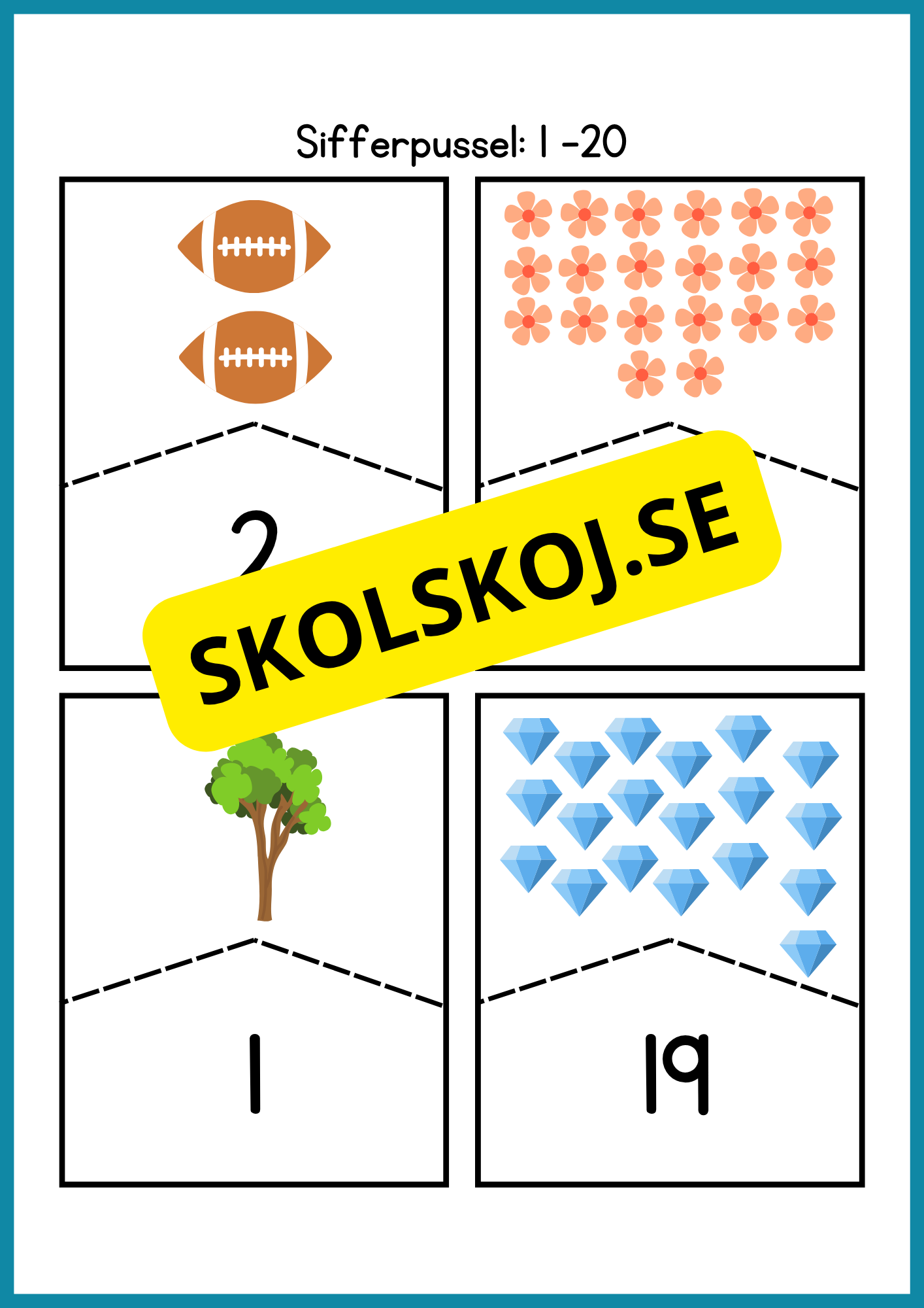 Sifferpussel 1 -20