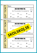Exit ticket - Årskurs 4 - 5
