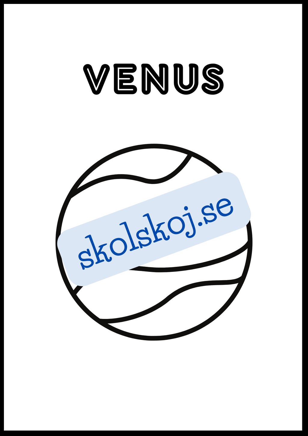 Målarbok - Solsystemet