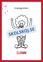 Cirkus - Målarbok
