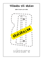 Tillbaka till skolan - Skrivträning