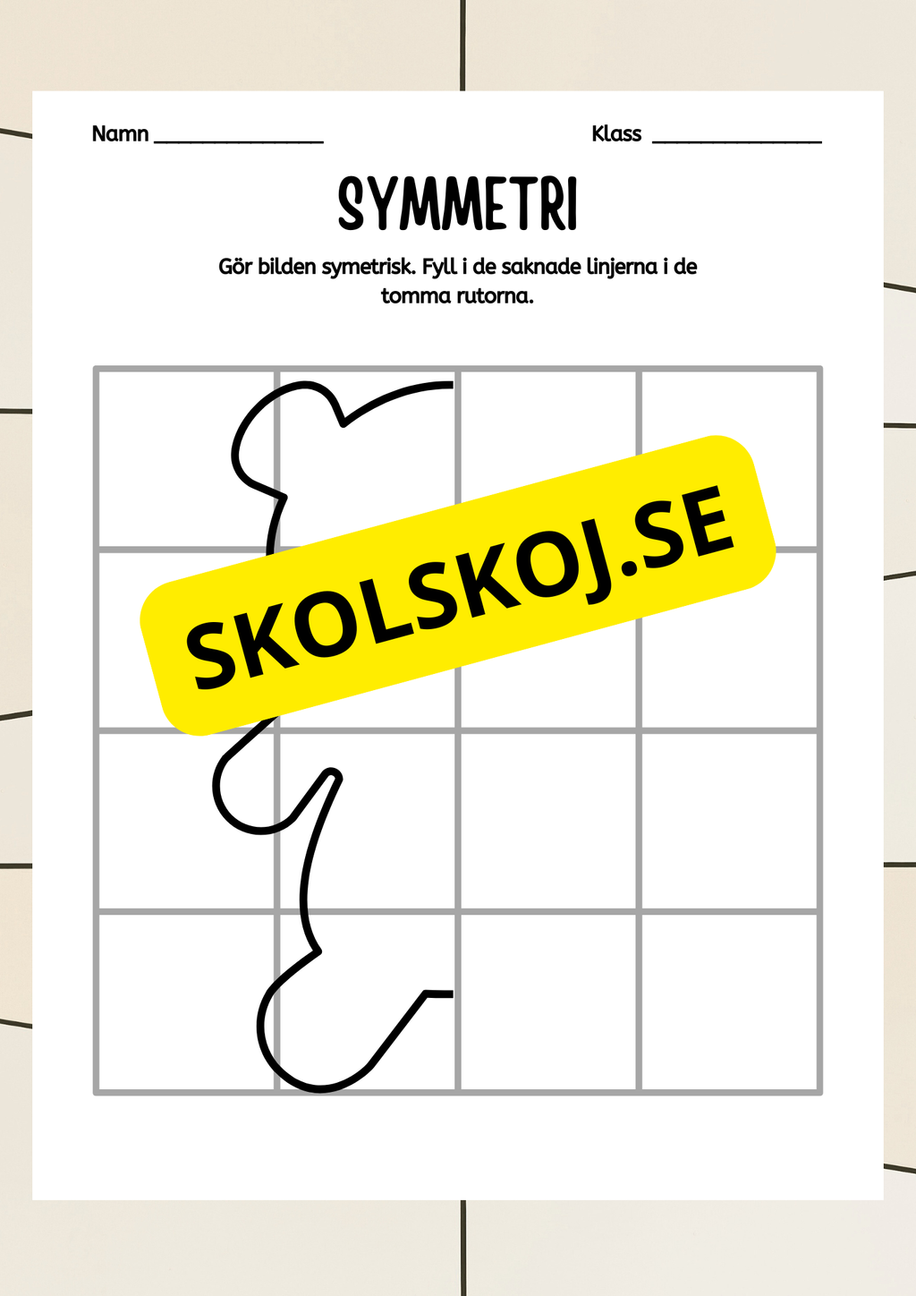 Symmetri - Blandade uppgifter