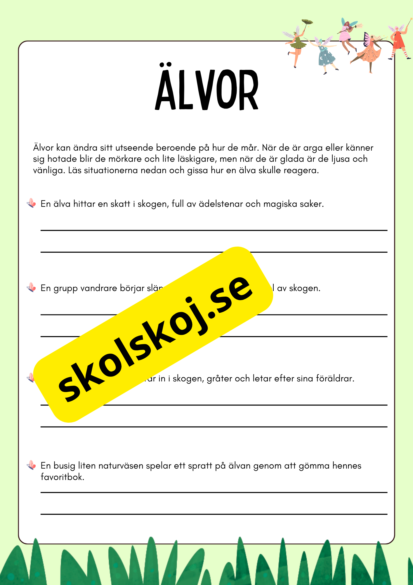 Älvor - Kul och spännande fakta om älvor och lite till