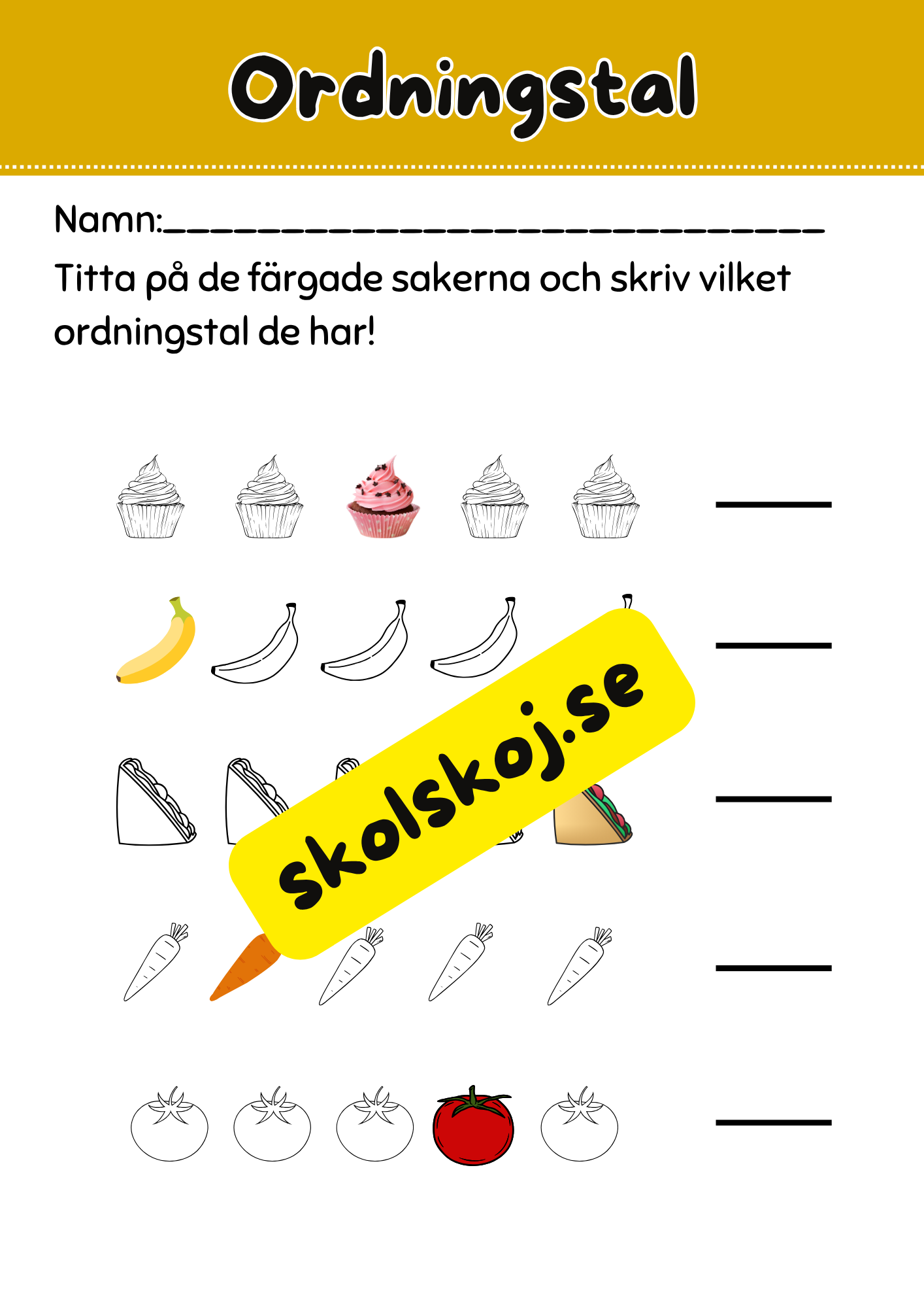 Ordningstal - Häfte