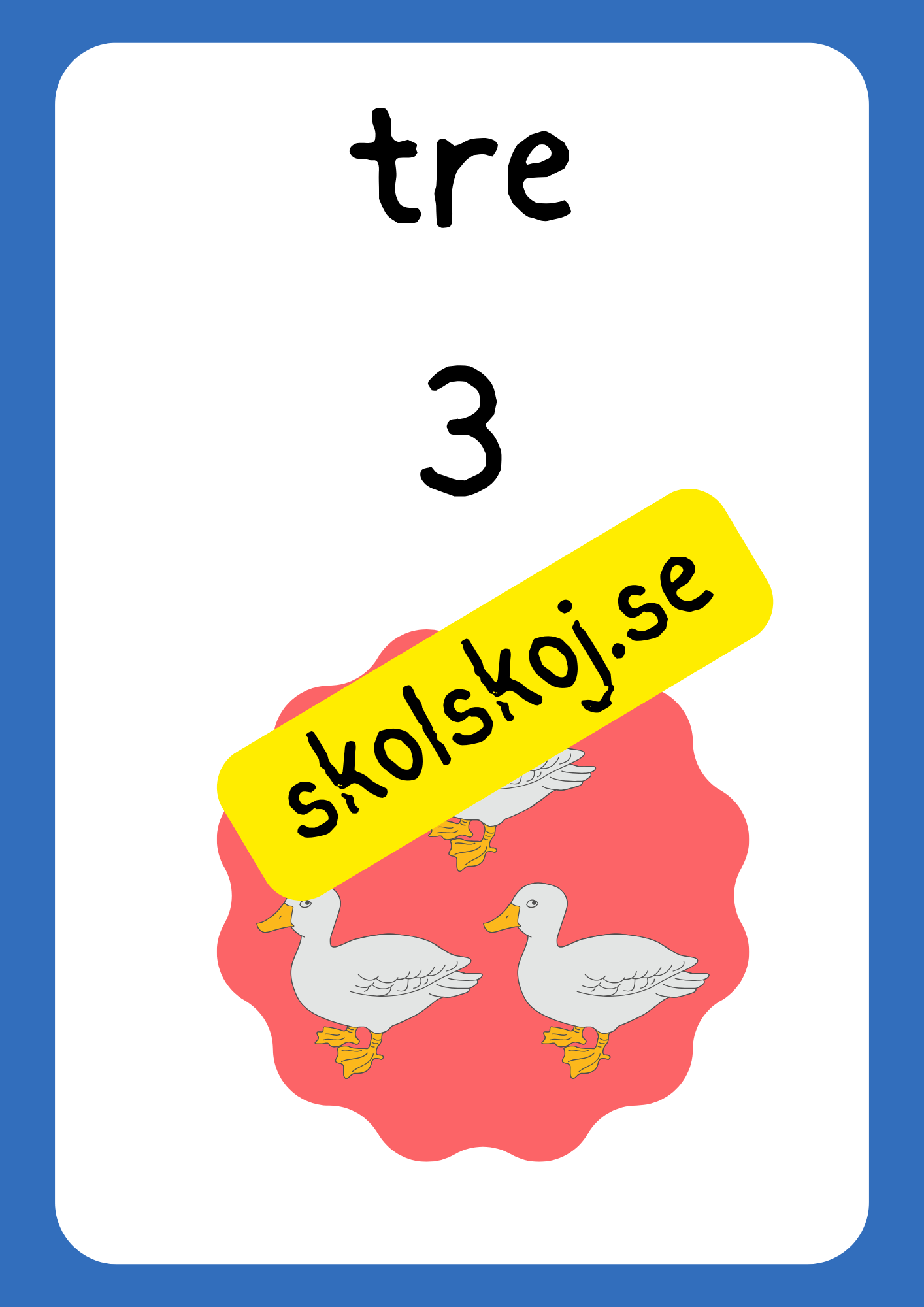 Väggkort - Siffror/Tal 1 - 10