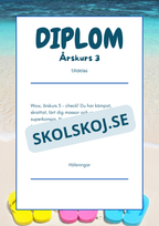 Diplom årskurs 1 - årskurs 6