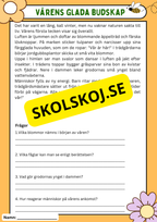Vårens 10 hemliga världar – Läsförståelse och naturupptäckter - Åk 3 - 6