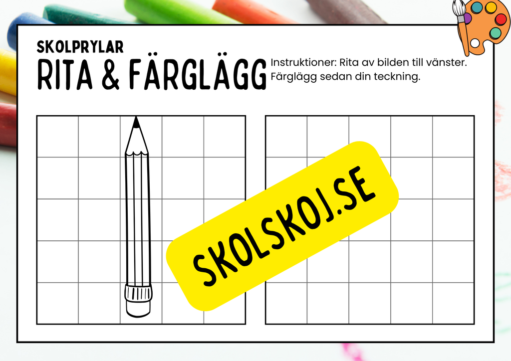 Rita och färglägg - Häfte