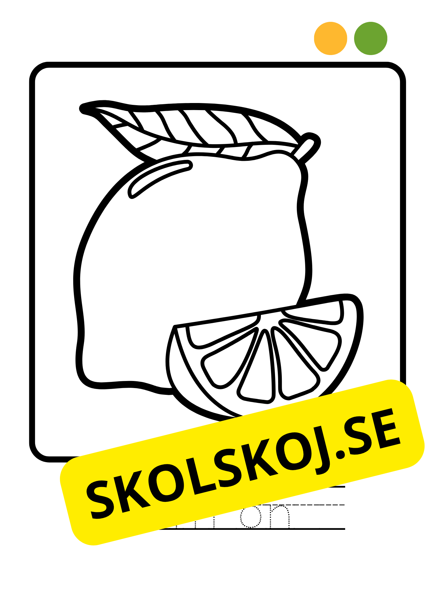 Målarbok - Frukter