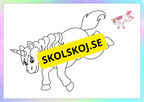 Magiska enhörningar - Målarbok