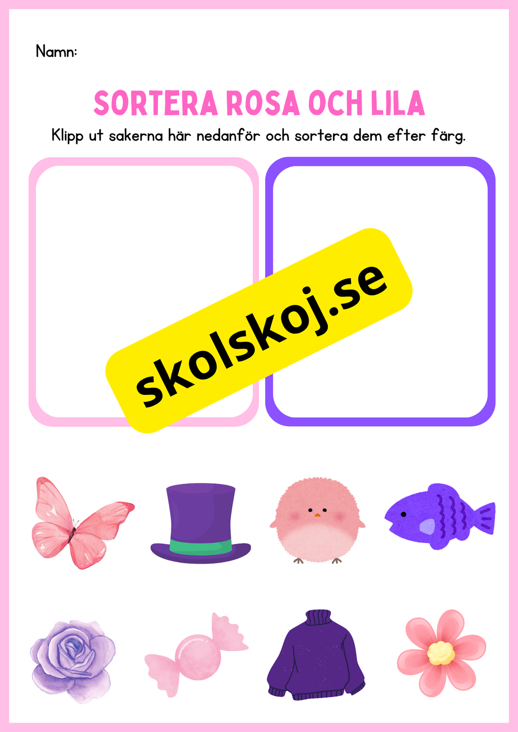 Sortera efter färg