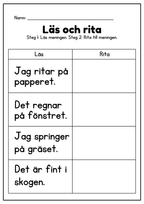 Läs och rita - Häfte