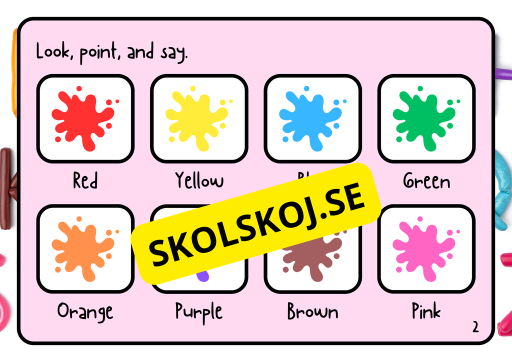 Learn the colors - Activity book
