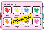 Learn the colors - Activity book