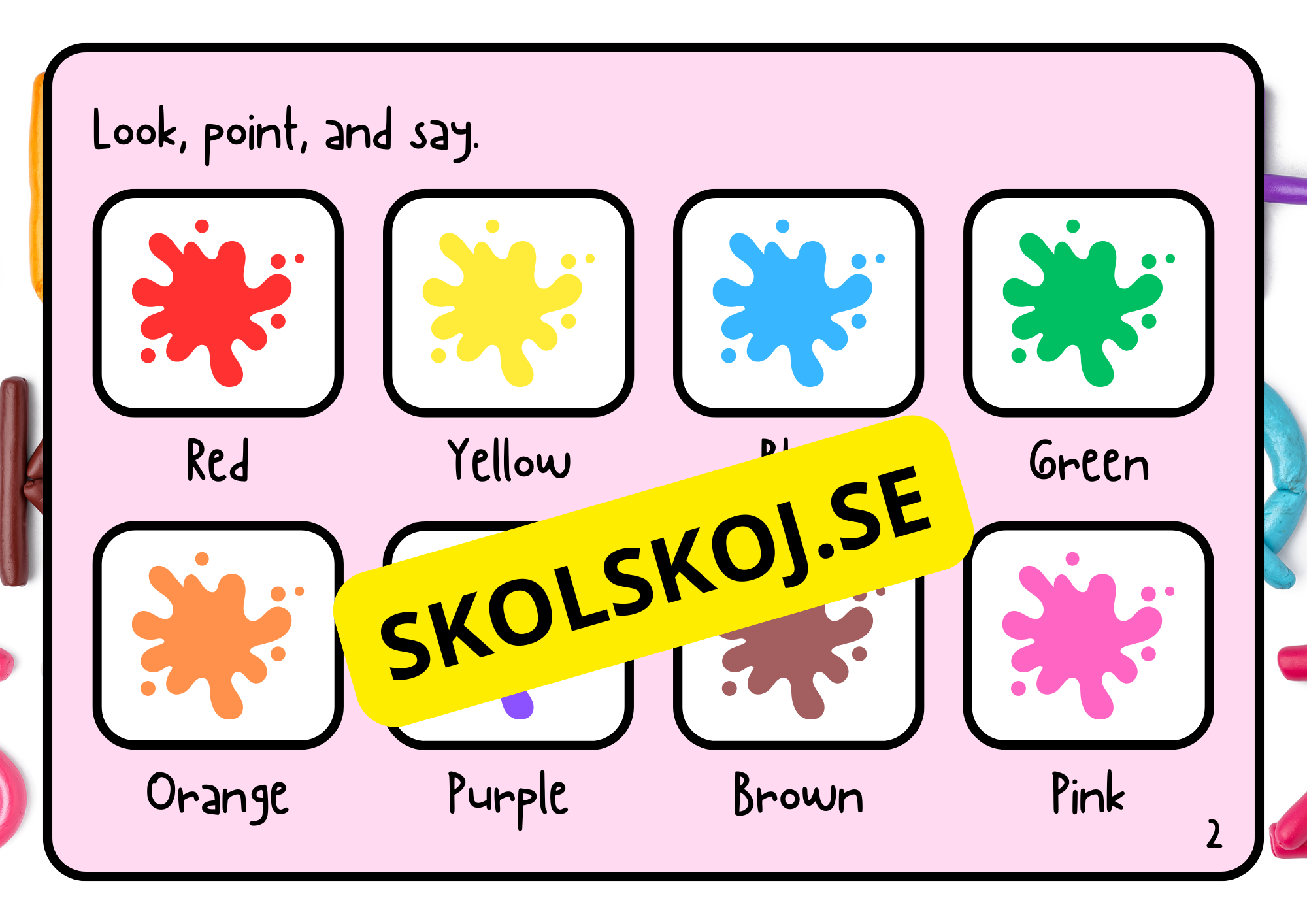 Learn the colors - Activity book