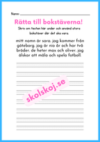 Rätta till bokstäverna