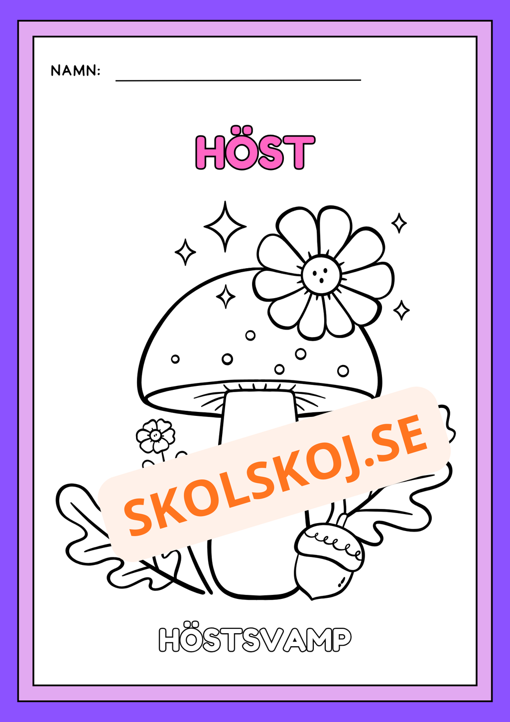 Höst - Målarbok