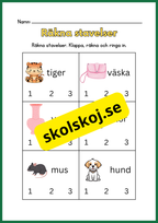 Räkna stavelser - Häfte
