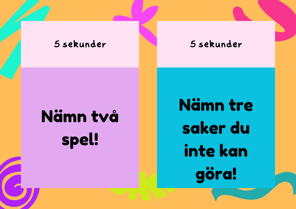 Nämn två, nämn tre! – Ett kul och färgsprakande quiz