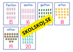 Flashkort 0 - 20 - A5 format