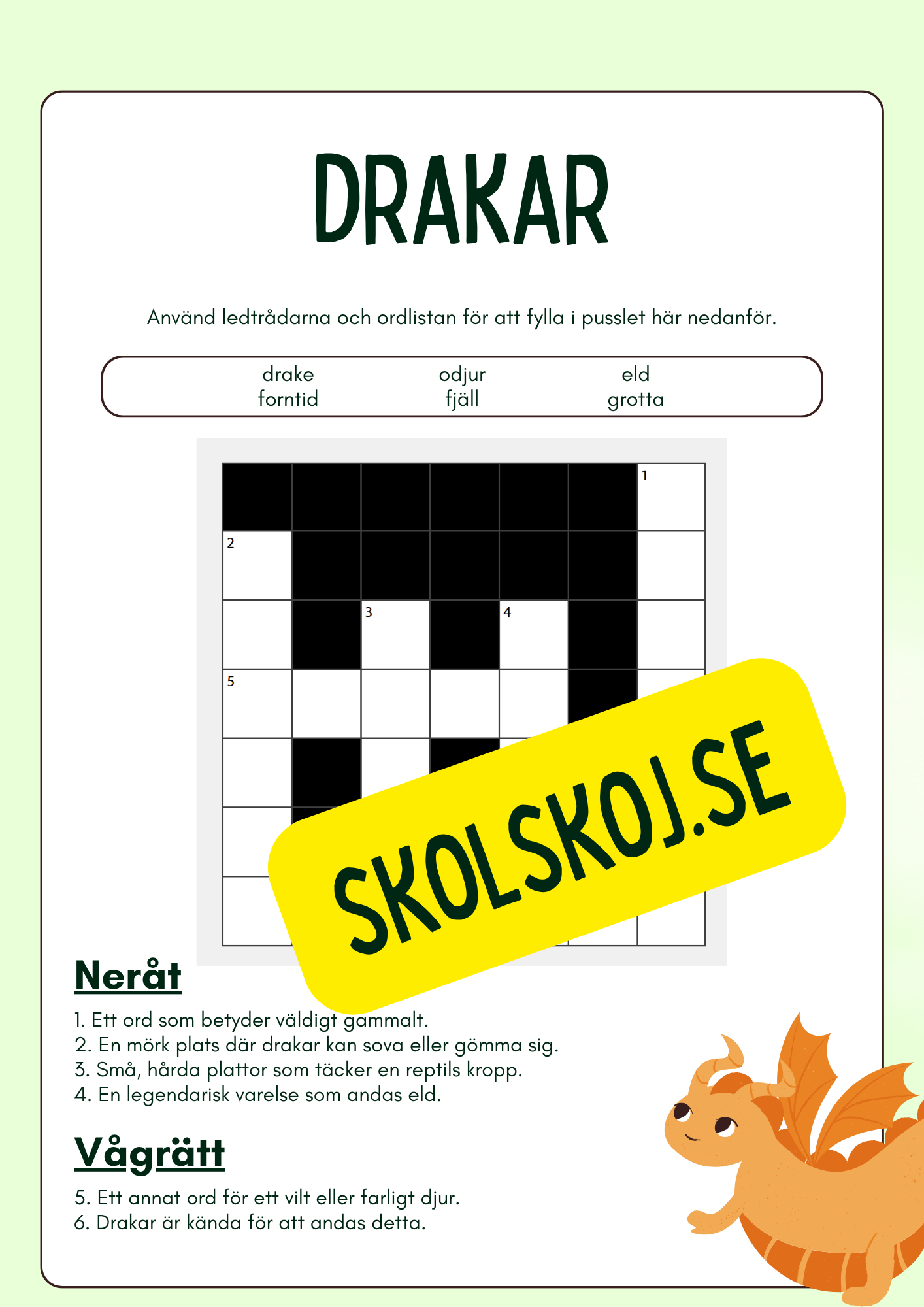 Drakar - Kul och spännande fakta om drakar och lite till