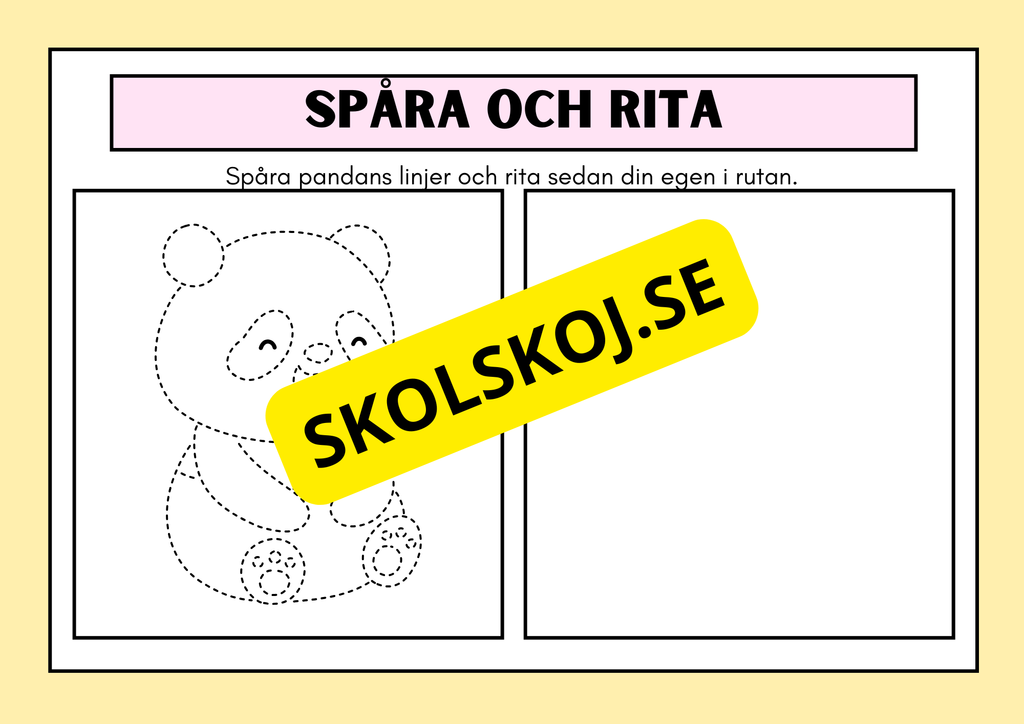 Spåra och rita - Häfte