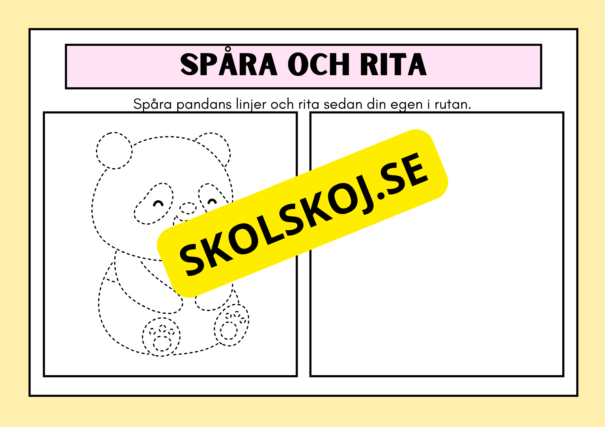 Spåra och rita - Häfte