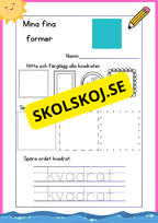 Mina fina former - Fk - Åk 3