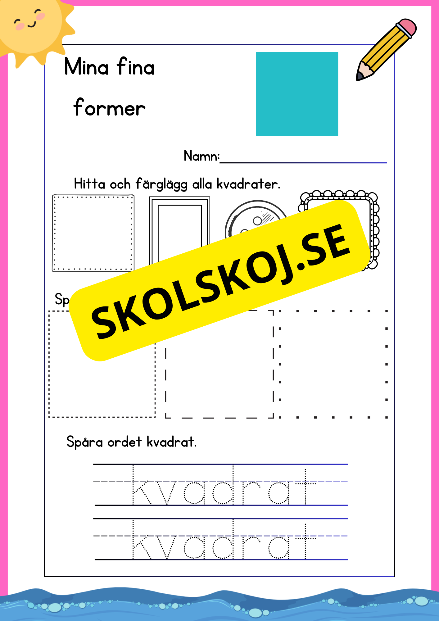 Mina fina former - Fk - Åk 3