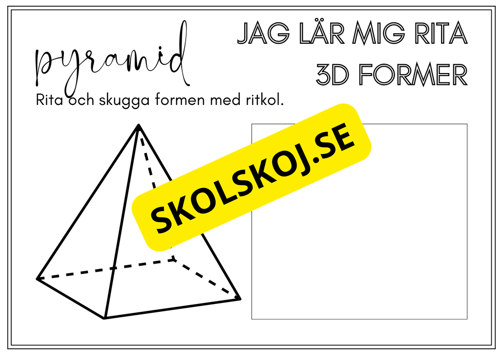 Jag lär mig rita 3D former