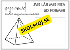 Jag lär mig rita 3D former