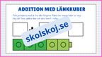 Addition med länkkuber - Enkel addition