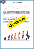 Livets fantastiska resa på jorden - Fakta + frågor - Åk 4 - 6