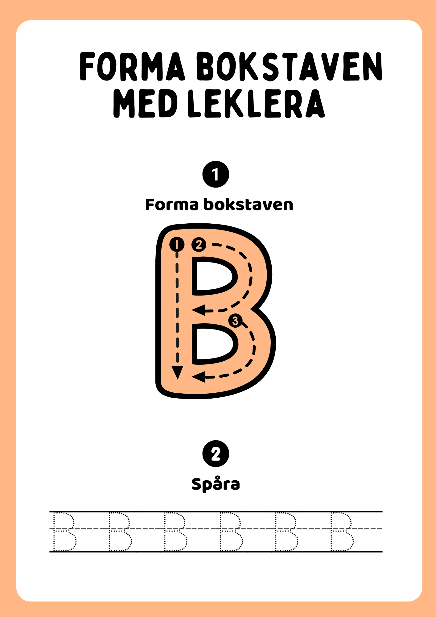 Forma bokstaven med leklera - Hela alfabetet - Versaler & gemener