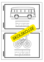 Min skrivbok - Tema fordon