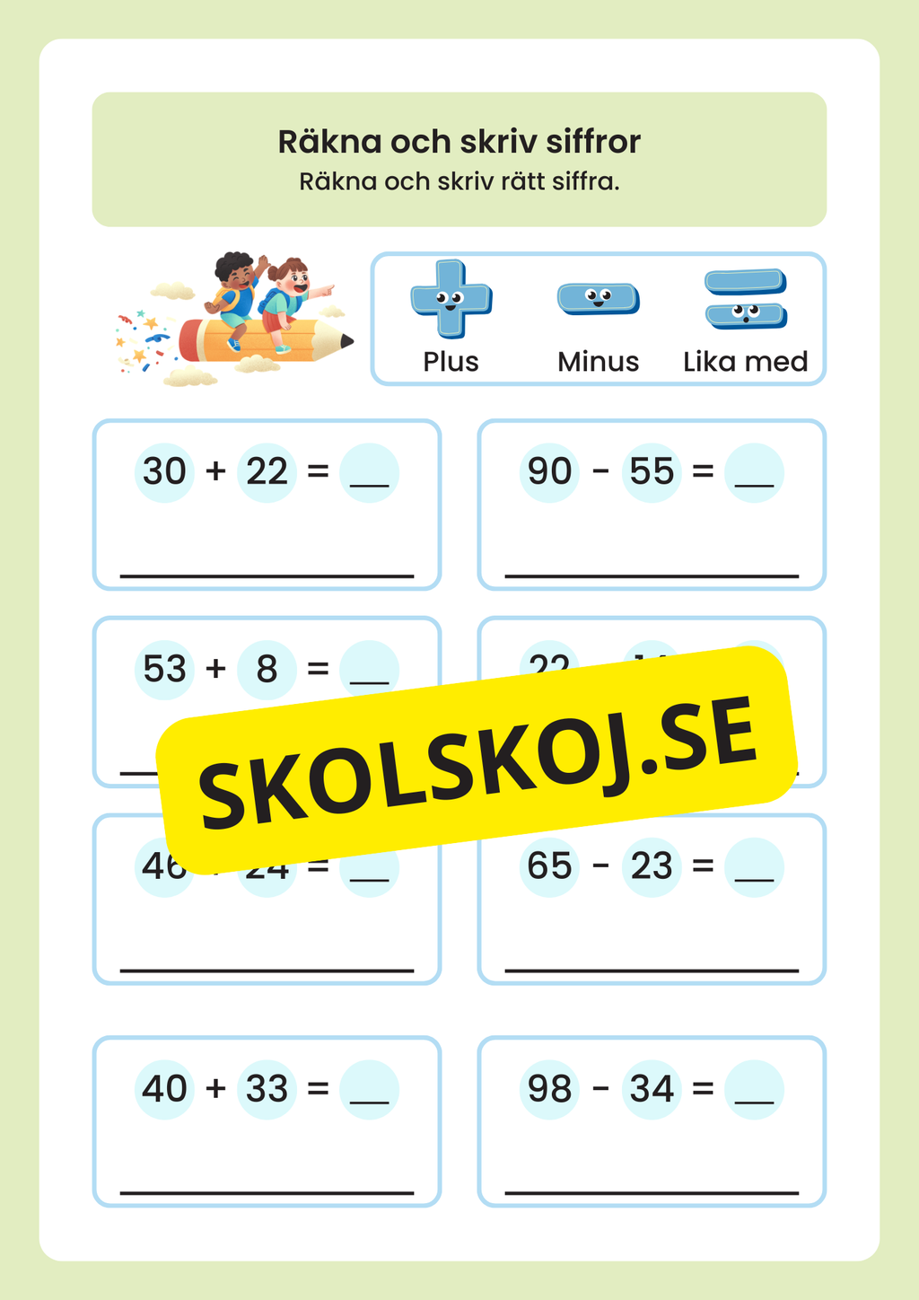 Nu lär vi oss räkna